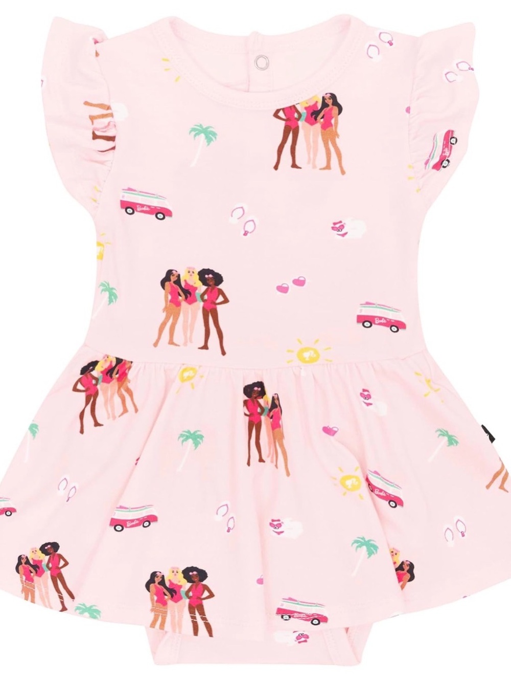 Beach Barbie Bodysuit Twirl Dress